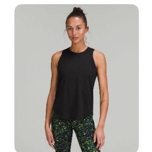 Lululemon high neck running and training tanks. 2- one black and one white